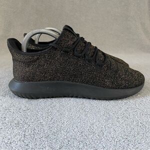 Adidas Mens 6.5 Womens 7.5 Tubular Running Shoes AC8424 Shadow Black Gold